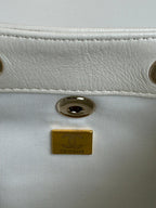 duma backpack 18cm white lambskin light gold hardware