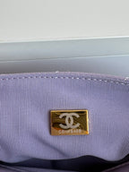 CC 23C Small Hobo Bag 21.5 Violet Lambskin Gold Hardware