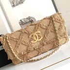 CC 2025 Crochet 38cm Beige Tweed Fabric 298113