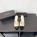CC 26s Half-Slip Black White Patent Leather 596641