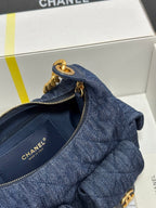 CC 25C Hobo 31cm Space Demin Gold Hardware 243575