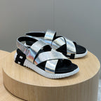 HM ELECTRIC SANDAL SILVER CALFSKIN