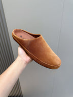 LP TOMORI SABOT MULES TAWNY SUEDE