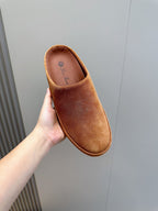 LP TOMORI SABOT MULES TAWNY SUEDE