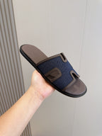 HM IZMIR SANDAL DENIM AND GRAY FABRIC