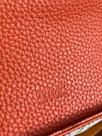 GRAND BLEU 16 IN ORANGE GOYARDINE CANVAS AND LAMBSKIN