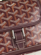 GRAND BLEU 16 IN WINE RED GOYARDINE CANVAS AND LAMBSKIN