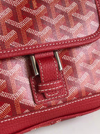 GRAND BLEU 16 IN CLASSIC RED GOYARDINE CANVAS AND LAMBSKIN