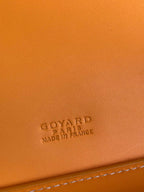DUCHESSE MARIE-CAROLINE BAG 25 IN YELLOW GOYARDINE CANVAS AND SMOOTH CALFSKIN