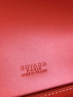 DUCHESSE MARIE-CAROLINE BAG 25 IN ORANGE GOYARDINE CANVAS AND SMOOTH CALFSKIN
