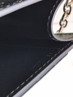 DUCHESSE MARIE-CAROLINE BAG 25 IN BLACK GOYARDINE CANVAS AND SMOOTH CALFSKIN