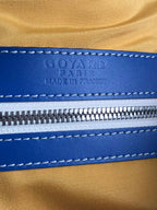 BOSTON 50 BAG IN SAPPHIRE BLUE GOYARDINE CANVAS AND CALFSKIN TRIM