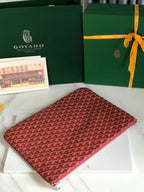 SÉNAT MGM POUCH 40 IN MONZA RED GOYARDINE CANVAS