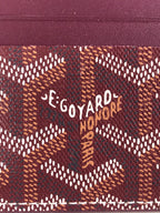 Goya Saint-Sulpice Card Wallet 11cm Burgundy Canvas