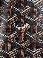 Goyard Victoire Wallet 11cm Black Tan Canvas & Cafskin