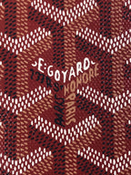 Goyard Grenelle Passport Cover 10cm Red Canvas & Cafskin