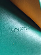 Goyard Grenelle Passport Cover 10cm Green Canvas & Cafskin