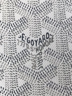 Goyard Grenelle Passport Cover 10cm White Canvas & Cafskin