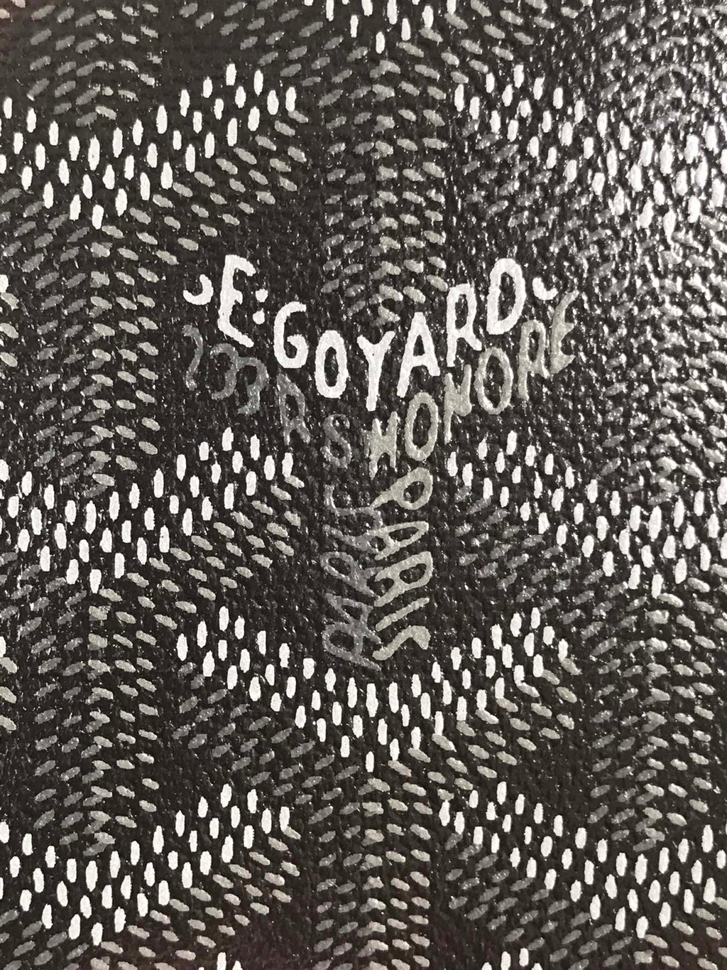 Goyard Victoire Wallet 11cm Black Red Canvas & Cafskin