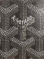 Goyard Victoire Wallet 11cm Black Red Canvas & Cafskin