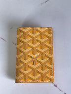 Goyard Saint-Pierre Card Wallet 11cm Yellow Canvas