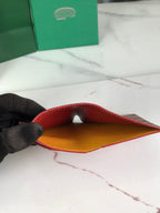 Goyard Saint-Pierre Card Wallet 11cm Red Canvas