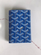 Goyard Saint-Pierre Card Wallet 11cm Sky Blue Canvas
