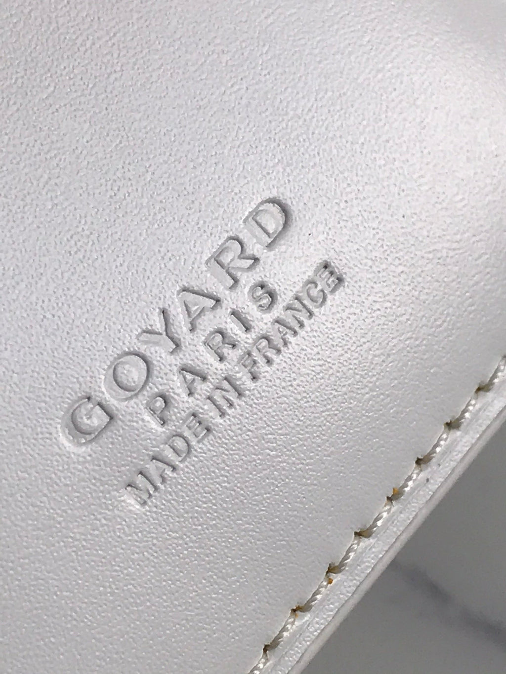 Goyard Saint-Pierre Card Wallet 11cm White Canvas