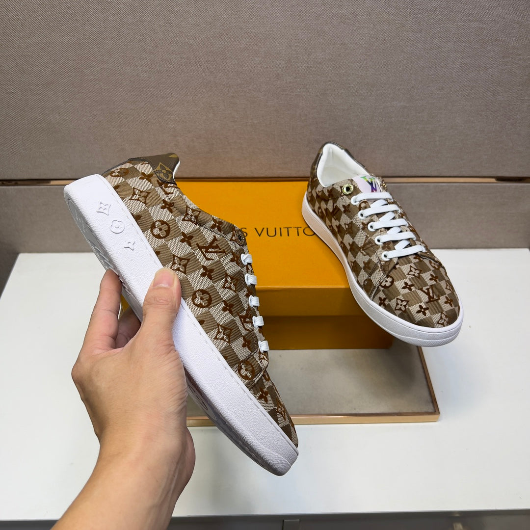 LV TRAINER PEANUT BROWN DAMIER BREATHABLE FABRIC