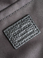 LV Pulse Messenger 26.6cm Black Monogram Shadow embossed calfskin