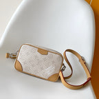 LV Trocadéro Wearable Wallet Camel Grey Monogram Coated Canvas