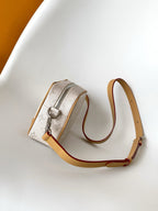 LV Trocadéro Wearable Wallet Camel Grey Monogram Coated Canvas