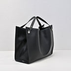 The Row Alexia Tote Bag 36cm Black Leather