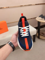 HM HUGO SNEAKER NAVY WEAVE AND SUEDE