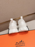 HM BOUNCING SNEAKER WHITE CALFSKIN