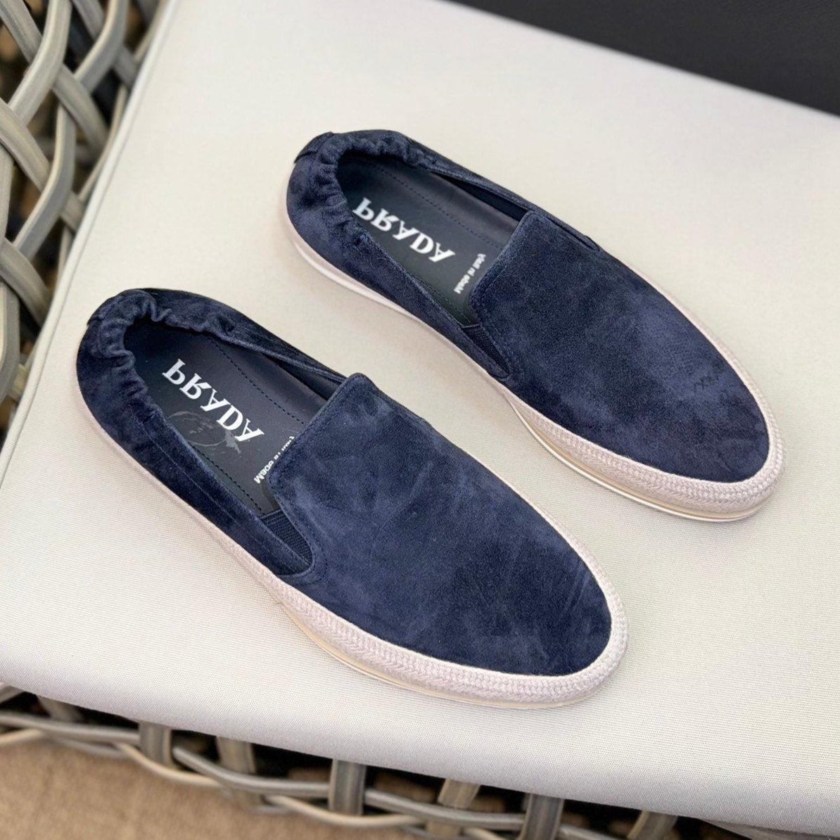 PRA LOAFER IN CERULEAN BLUE SUEDE