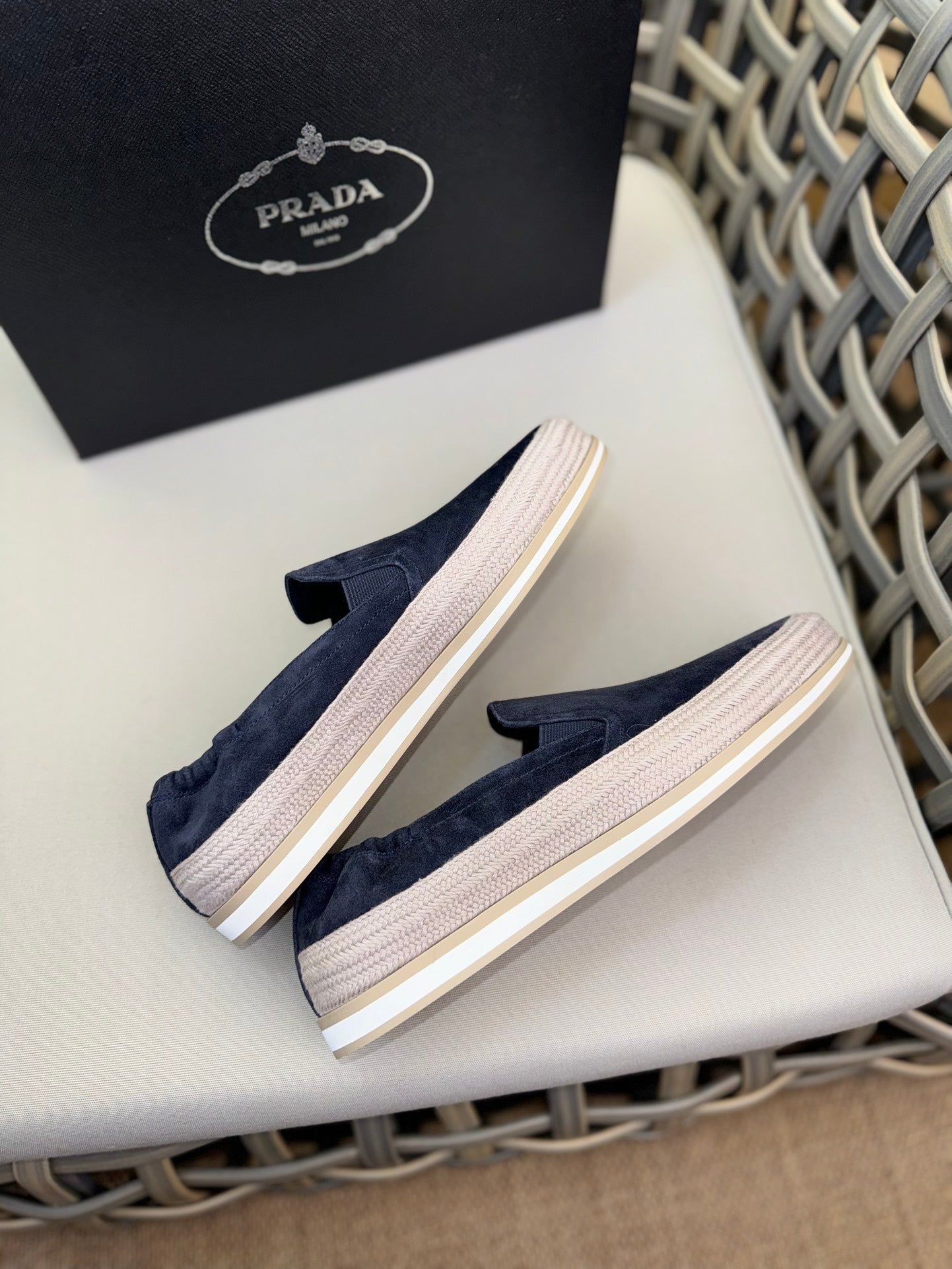 PRA LOAFER IN CERULEAN BLUE SUEDE