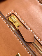 HM 24/24 Mini Bag 21cm Gold Evercolor Leather Gold Hardware