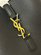 le 5a7 baby 15cm black grained leather