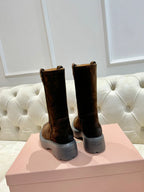 Miu Boots Cedar Brown Suede 455931