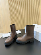 The Row Nobilis Boots Brown Cowhide 455862
