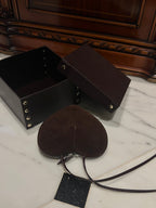 LE COEUR BAG 21 IN HICKORY BROWN SUEDE