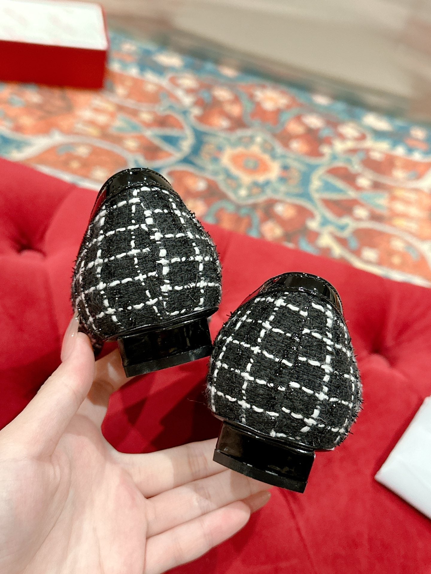 Viv Flats Shoe Black 0rigin@l Custom Material 247133