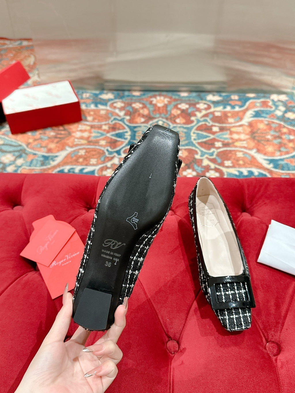 Viv Flats Shoe Black 0rigin@l Custom Material 247133