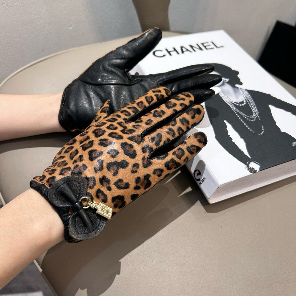 GLOVES IN PERU BROWN MONOGRAM LAMBSKIN 465005