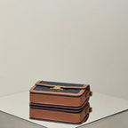 CLASSIQUE TRIOMPHE 22 CALFSKIN BLACK BROWN