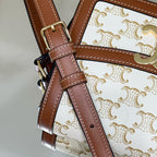 CLASSIQUE TRIOMPHE 22 CALFSKIN WHITE BROWN