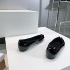 CL x Maison Margiela Ballerina Flats Black Patent Leather 639689