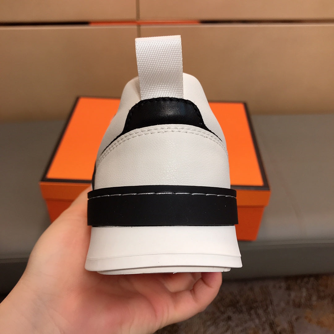 LV SKATE SNEAKERS IN WHITE MIX BLACK CALFSKIN