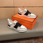 LV SKATE SNEAKERS IN WHITE MIX BLACK CALFSKIN